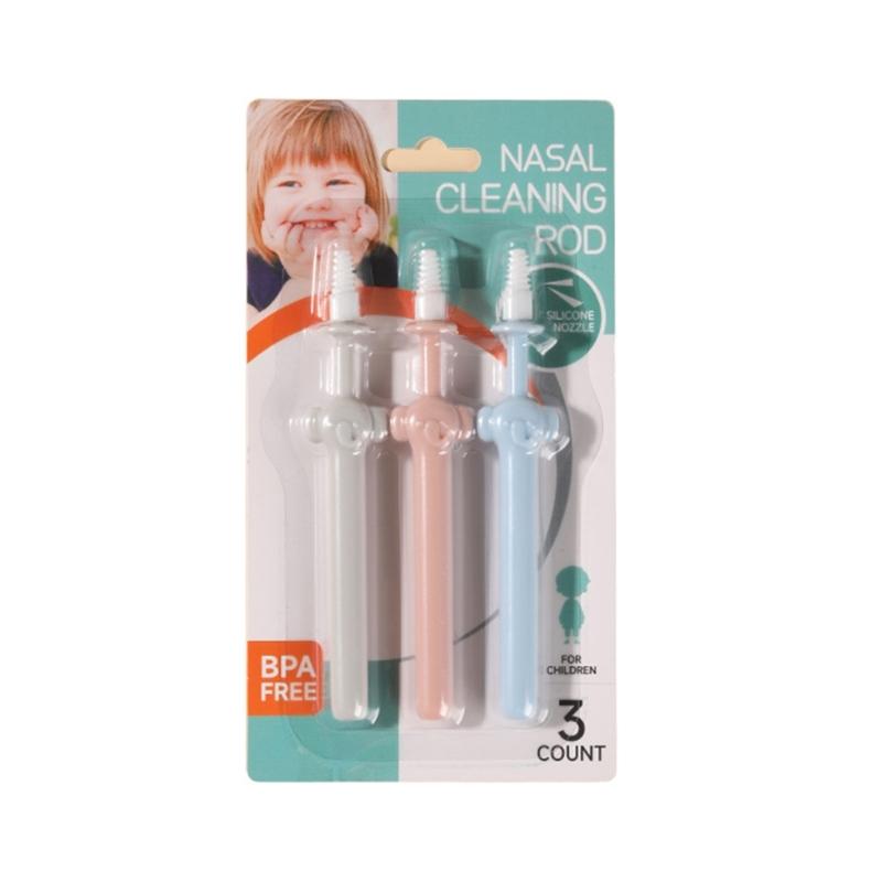 Pack of 3 Baby Nose & Ear Cleaning Gadget Soft Silicone Designs Nasal Booger & Earwax Remover for Toddlers & Infants 1