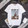 Alex G Funny Print T-shirt Fashion Style Gothic Casual Top Loose Short Sleeve Crew-neck Shirt