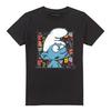 The Smurfs Unisex Adult Brainy Smurf Alphabet T-Shirt