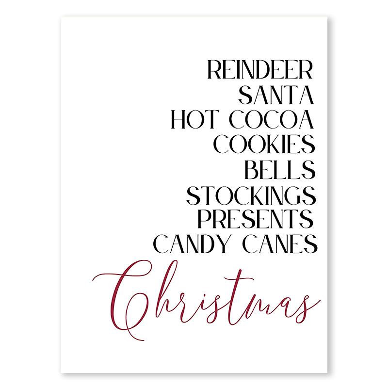 

Рождественская елка Праздничная атмосфера Плакаты Санта-Клаус Картина на холсте Скандинавский праздник Гостиная Настенное искусство Украшения Картины 21x30cm No Framed