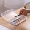 Transparent Pen Box Large Capacity Marke Pen Organizer New Stationery Storage Box  Gift