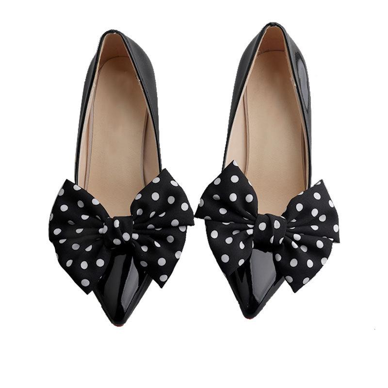 Detachable Bowknot Shoe Clips Decoration For Women High Heels Shoes Buckles Bridal Shoes Accessories