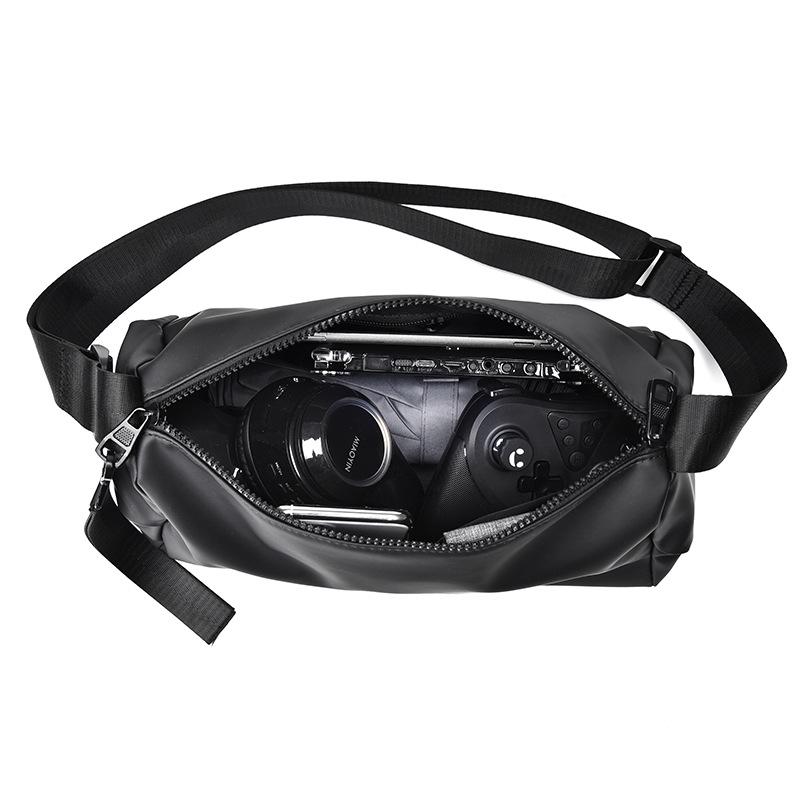 Trendy Korean-Style Retro Cylinder Crossbody Bag - Water-Resistant, Unisex Casual Shoulder Bag