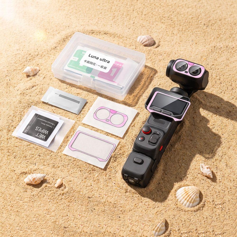Cartoon Print Screen Protector Lens Protector for Insta360 Luna Ultra Action Camera Accessories
