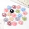 2/5/10Pcs 5cm Organza Chiffon Fabric Flowers DIY Wedding Dress Clothing Shoes Hats Decoration Hairpin Jewelry Accessories