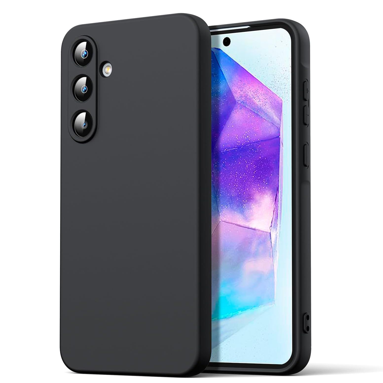 

Роскошный жидкий силиконовый чехол для Samsung Galaxy A55 A35 A 35 5G A 55, мягкий чехол For Samsung A55