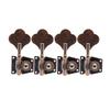2L2R/4L/4R/1L3R/3L1R Open Gear Bass 4 String Tuners Tuning Pegs Keys Machine Heads For Bass Guitar Chrome Gold Black