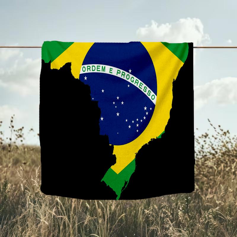 1PC Brazil Artwork Printed Soft Flannel Blanket Throw for Adult Bedroom Living Room Sofa Camping Travel Fan Gifts Christmas Gifts