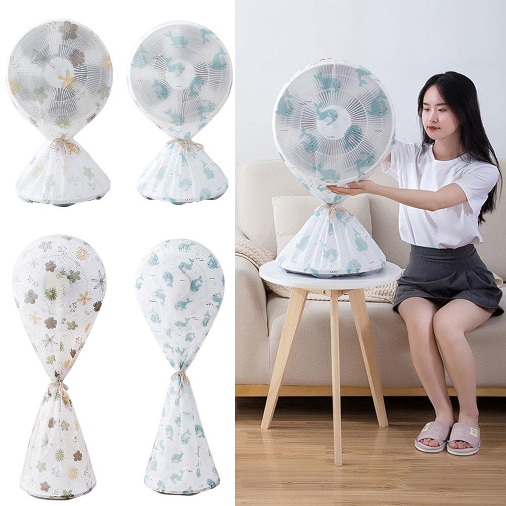 Household Universal Storage Cover Floor Fan Cover Washable Waterproof Dustproof Standing Round Electric Fan Protective Cover