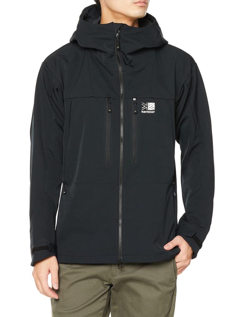 Soft Shell Jacket Arete Ventilation Parka Black M [Karimar]