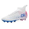 CR7 High-top Football Shoes Tf Broken Nails Artificial Flat AG Nails Leather Feet Boys and Girls Students Training Shoes