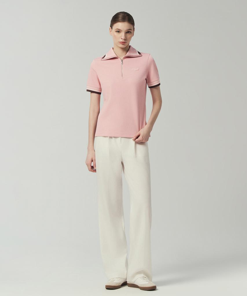 DUVETICA Lungara (Pink) (Women'S Short-Sleeve Polo Shirt)