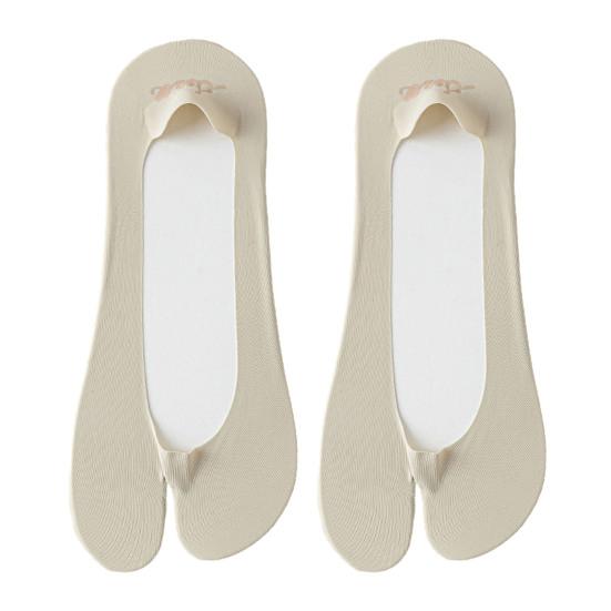 Flip Flop Tabi Socks for Women Elastic Split 2 Toe Socks Low Cut No Show Boat Sock Invisible Thin Cotton Sock