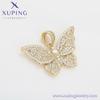 X000687475 XUPING Jewelry Realistic Butterfly Pendant Fashion Gold Plated Pendant for Necklace Jewelry