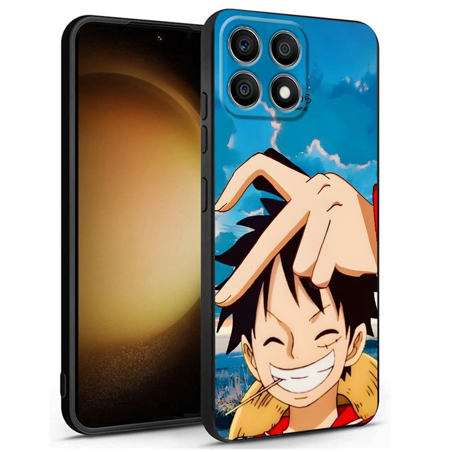 Case for Honor 200 400 Lite 8X X9a X7 90 X5b X8 X6 70 Magic5Lite Black Soft Phone Cover One Piece Luffy Boa·Hancock
