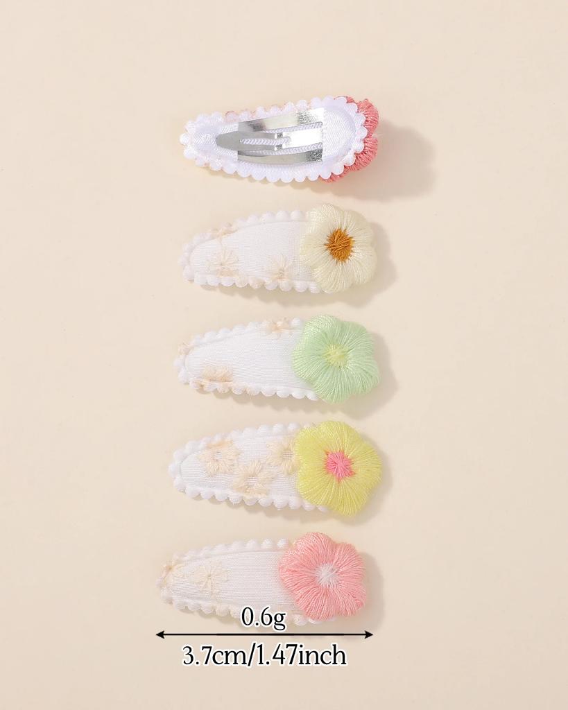 RAINBOW BOWS 10Pcs Cute Hair Clip Mini Flower Hairpins for Toddler Children Girl Lovely BB Clips Headwear Accessories Gifts