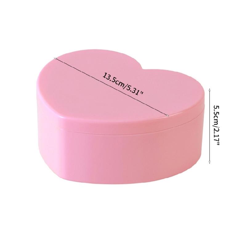 Make-up-Organizer mit Spiegel Herzform Schmuckschatulle Damen Mädchen Valentinstagsgeschenk