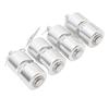 4PCS Trailer Tailgate Lift Assist Rollers Kit Aluminum Alloy Roller Washer Pins Rings Set for Easy L