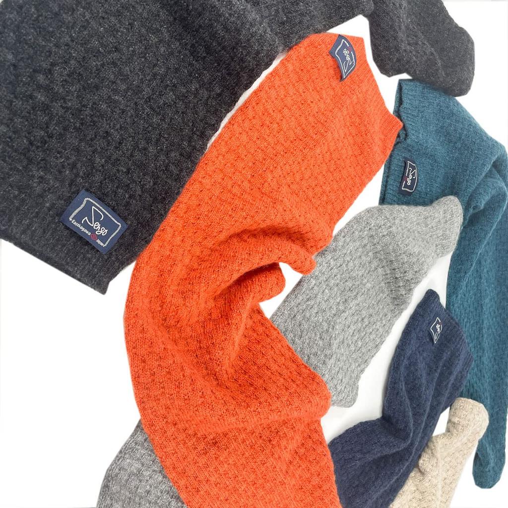 TERAICHI Cashmere Compact Solid Color with Gift Made in Short Insert Sengo Compact Scarf 100% Muff™ Box, Japan, Scarf, Scarf, (Gray)