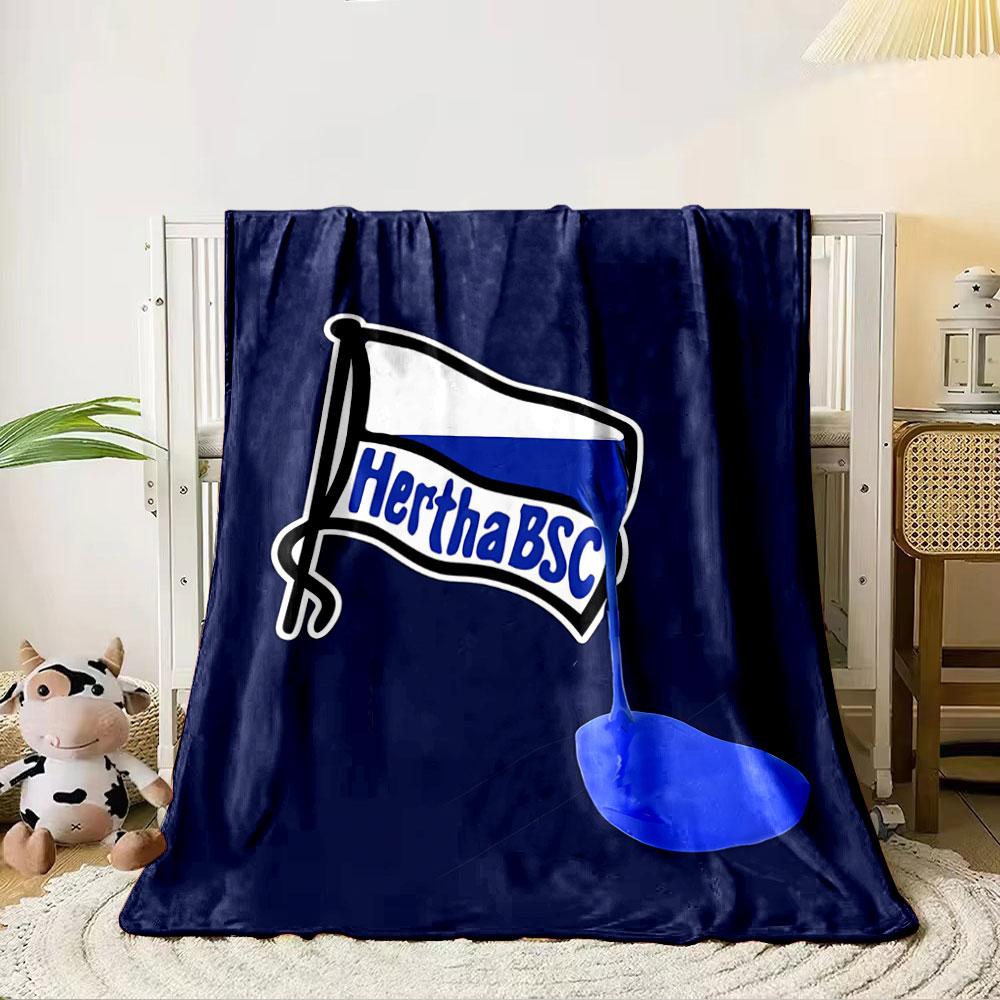 Hertha BSC Flag Blanket for All Seasons Blanket Lunch Break Throw Gift