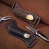 Outdoor Folding Knife Leather Sheath - Waist Hanging Holder for Small Knives