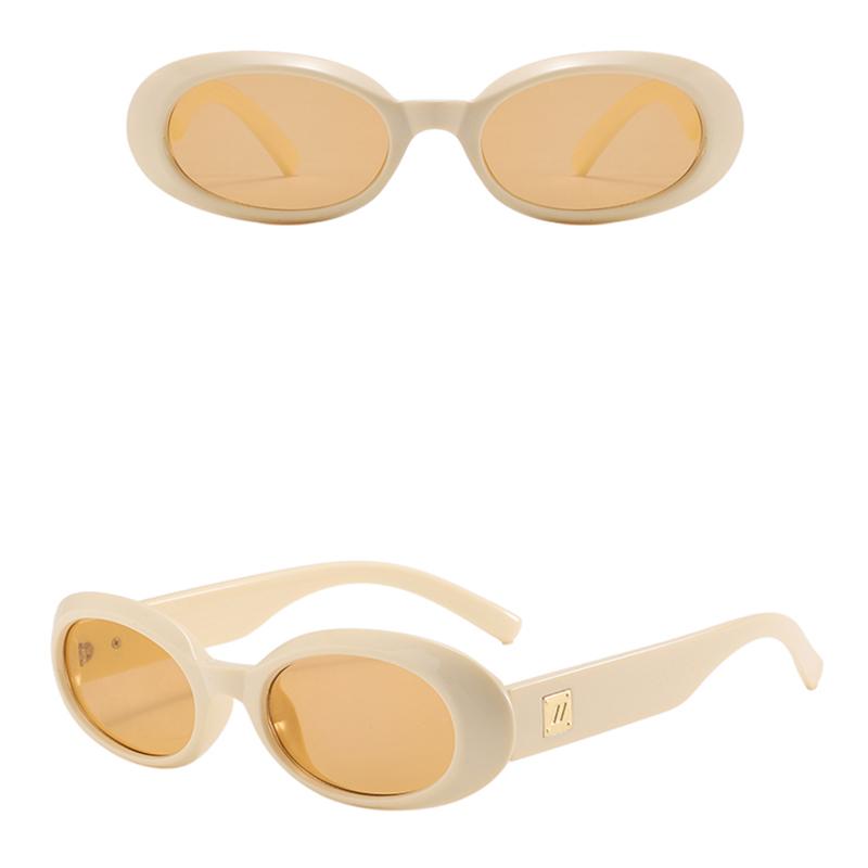 Retro Oval Trendy Sunglasses For Men And Women Fashion High-end UV Protection Sun Glasses Outdoor Sunscreen Sunshade Eyewear