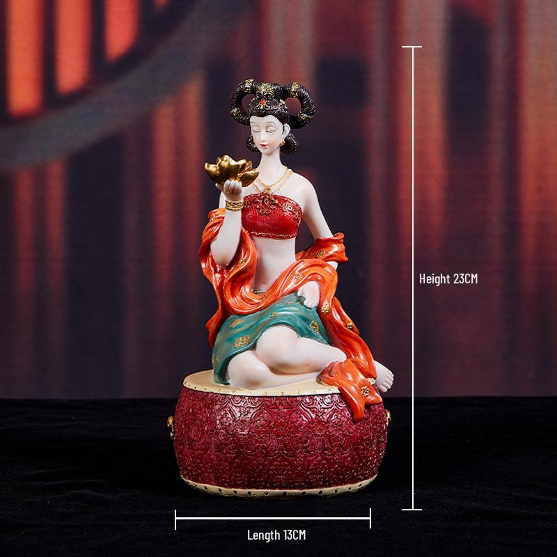 Elegant Retro Chinese Art Decor: Ladies' Ancient Figures for Living Room and Porch