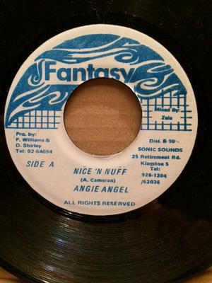 Disque 7 pouces ANGIE ANGEL - Nice 'N Nuff NONE Fantasy Jamaïque Reggae, Ska & Dub Occasion