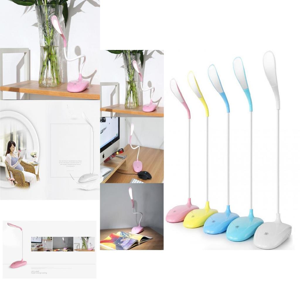 Modern Usb Rechargeable Led Bedside Lamp With Adjustable Brightness For Dorm Rooms