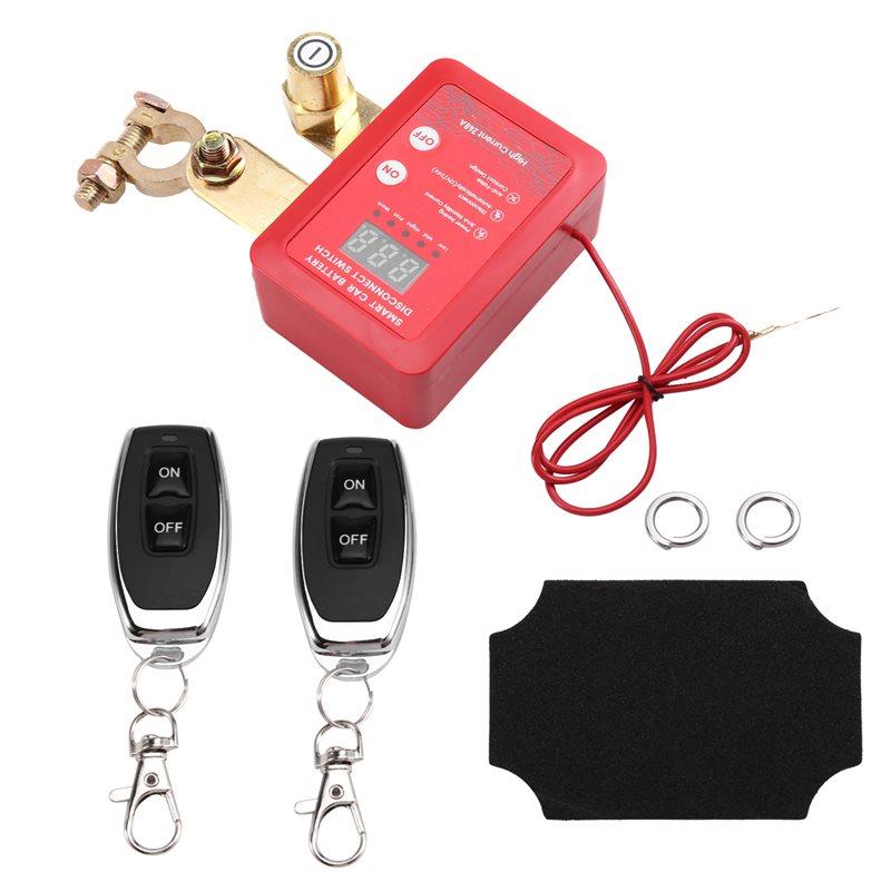 

Smart Digital For Car Boat Battery Disconnect Switch 12V/24V 240A Remote Control Battery Automatic Power-Off