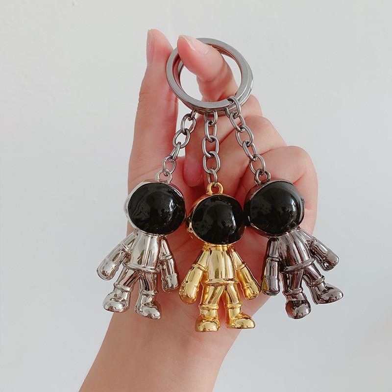 Metallic Astronaut Stylish Keychain Charming Gift For Business And Promotions