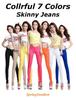 Spring Swallow Women's Colorful Skinny Denim Jeans, Stretch, Stylish, Winter, Beige, Leg-Lengthening, Beautiful Look (Beige, Size 27)