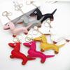 Süßer PU-Leder Tieranhänger Niedlicher Dackel Hund Schlüsselanhänger Anhänger Hängendes Ornament Rucksack Handtasche Charm Geschenk