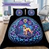 Cybernetic Canine Kingdom Pattern Bedding,Quilt Set Quilt Cover Pillowcase Home Birthday Gift (1 * duvet cover + 2 * pillowcase, without core)