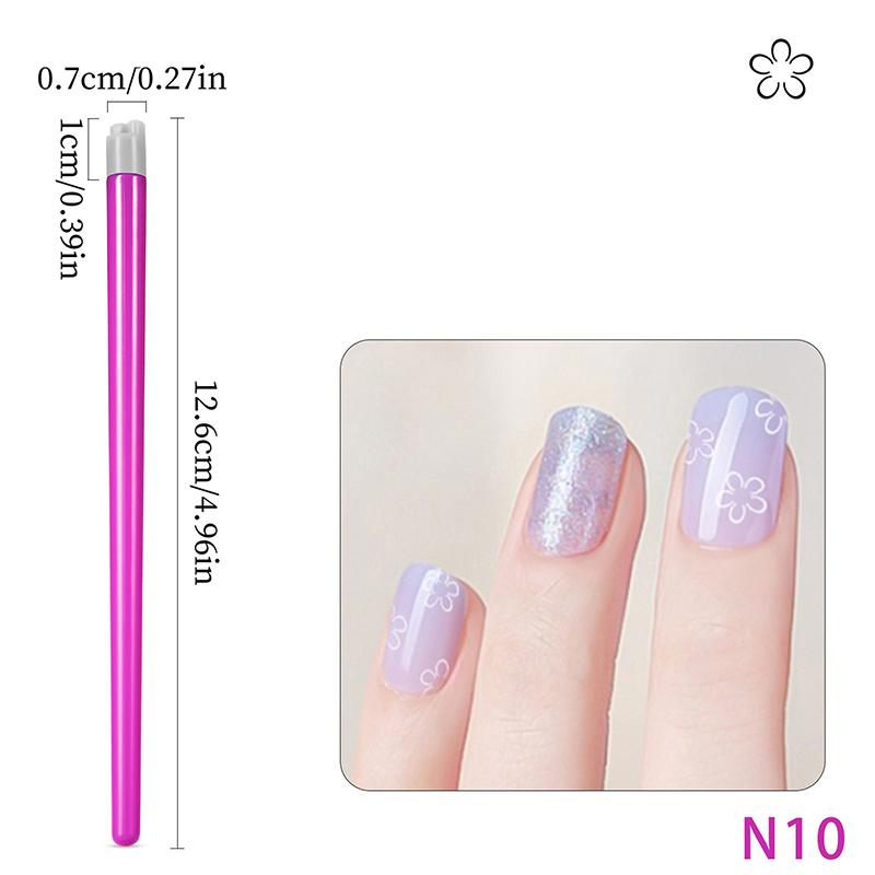 1Pcs Nail Art Stamp Pen Diy Floral Butterfly Nail Graffiti Nail Dotting Tools Polishing Painting Drawing Manicure Tools