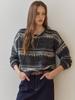 MAXZA Multicolor Mix Boucle Round Neck Knit