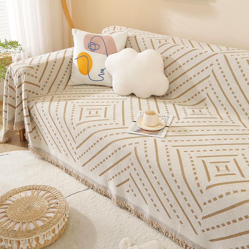 Anti-Scratching Sofa Cover Towel All-Inclusive Universal Four Seasons Universal Dustproof Cover Fixed Non-Slip Backrest Towel