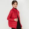 Women's Lightweight White Duck Down Jacket 2023 - Short, Hooded, Stand Collar, Fashionable Thin Style for Autumn/Winter