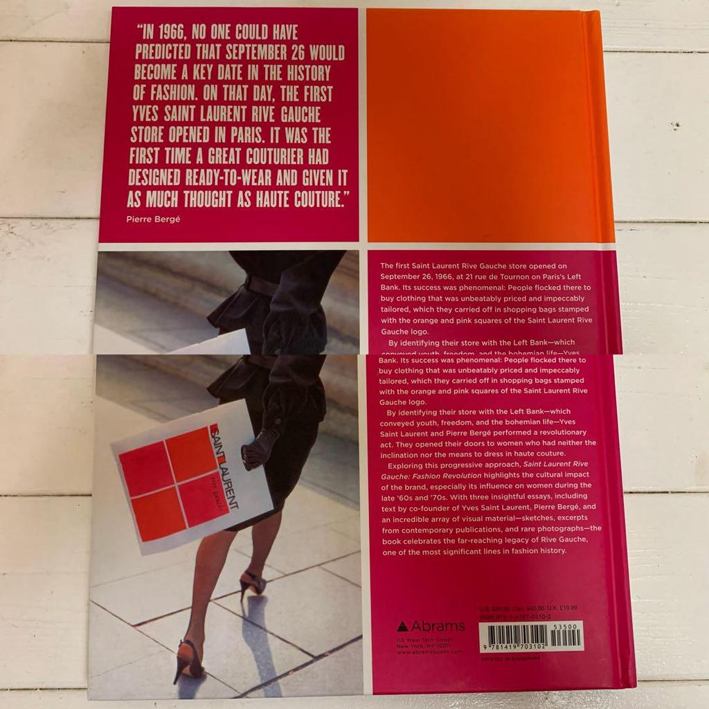 [USED] SAINT LAURENT Rive Gauche FASHION Collection Book