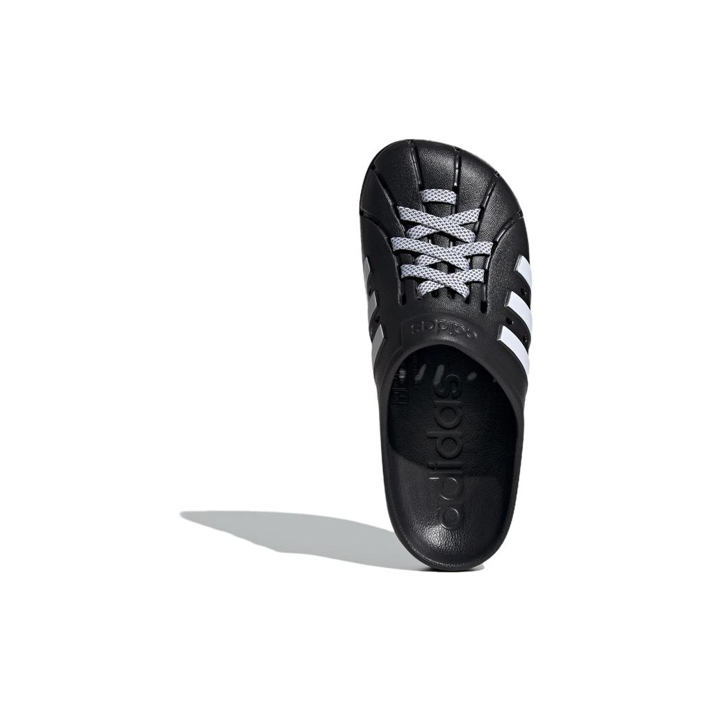Adidas ADILETTE CLOGS Unisex Black White JH9848