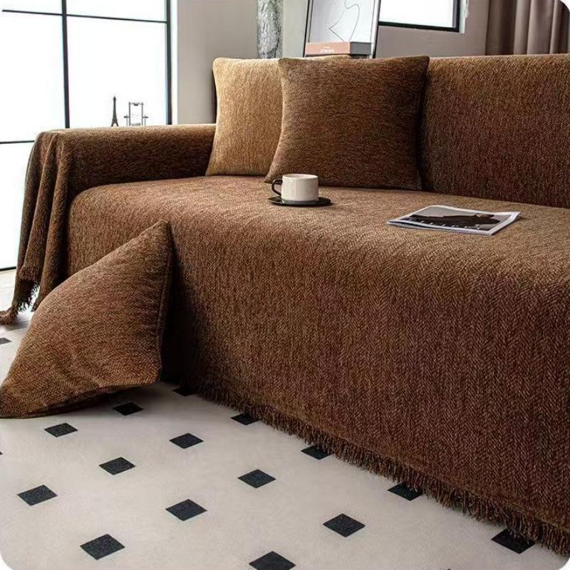 

New waterproof herringbone sofa towel cover cloth sofa cushion universal in all seasons, full cover universal cover blanket 180*130cm