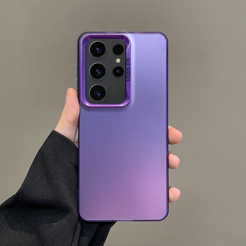 Suitable for Samsung S25 Mobile Phone Case Color Silver S23 S22 S21ultra New Protective Case Anti Fall Simple S24