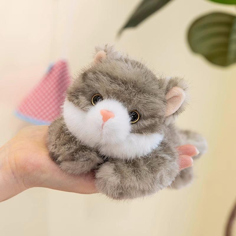 Abraço Bolso Gato Bolso Boneca Simulação Flor Gato Boneca Descompressão Mesa com Boneca Calmante Brinquedo de Pelúcia