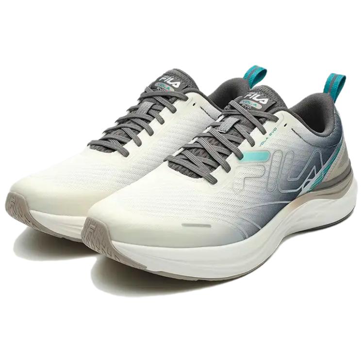 Fila Vola Evo Casual Breathable Lightweight Low-Top Running Shoes Men Sneaker White Gray A12M331116FSG