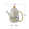 170ml Handgeschilderde Lelie Glazen Theepot Vintage Thee-infusiepot Huishoudelijke Theemaker Ketel Met Filter Voor Thee Benodigdheden Sieraden