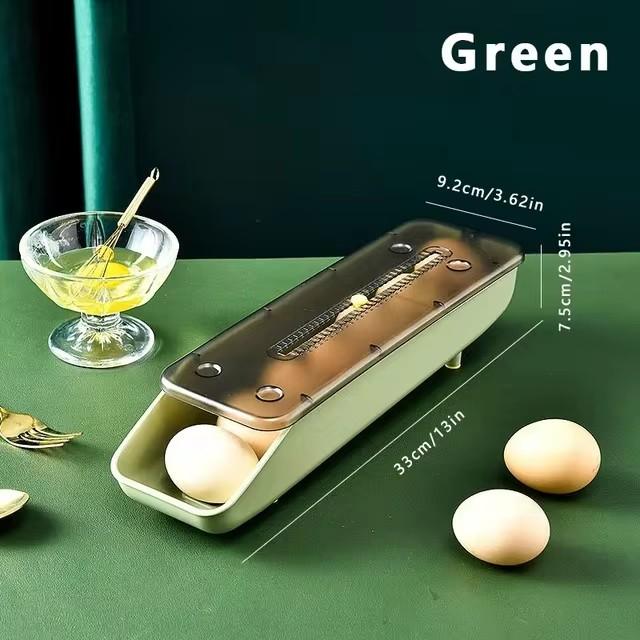 Egg Storage Box Organizer Refrigerator Automatic Rolling Egg Organizer Holder Fridge Storage Organizer Food Storage Container