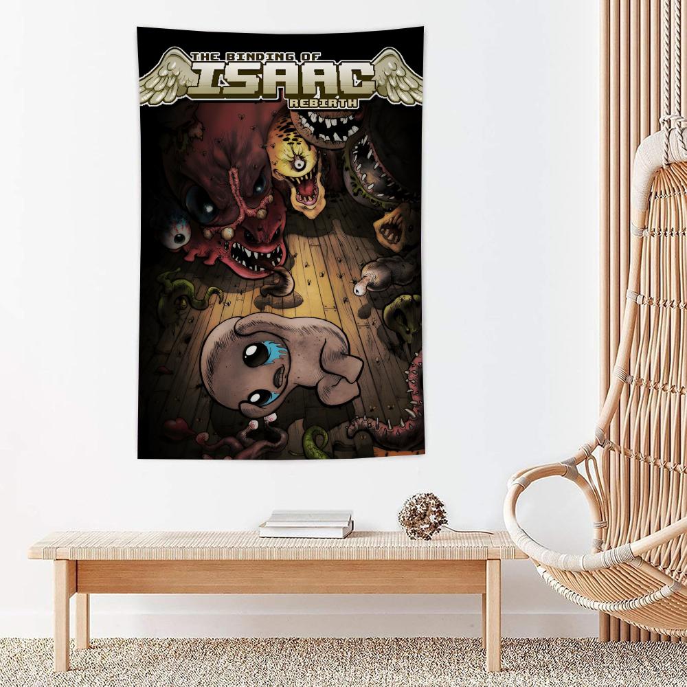 Game The BBinding Of Isaac Tapestry For Bedroom Living Room Outdoor Wall Decor Simple Stylish Art Piece Vertical Design