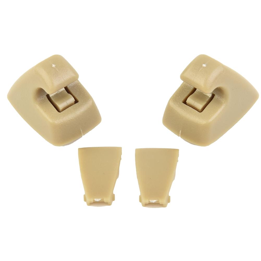 2Pcs Sun Visor Support Clip 95994975 ABS & PC Beige