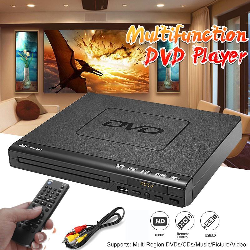 15W 1080P DVD Player Multiple Playback with Remote Controller Multi-angle Viewing USB 1080p Mini Dvd Player with Usb