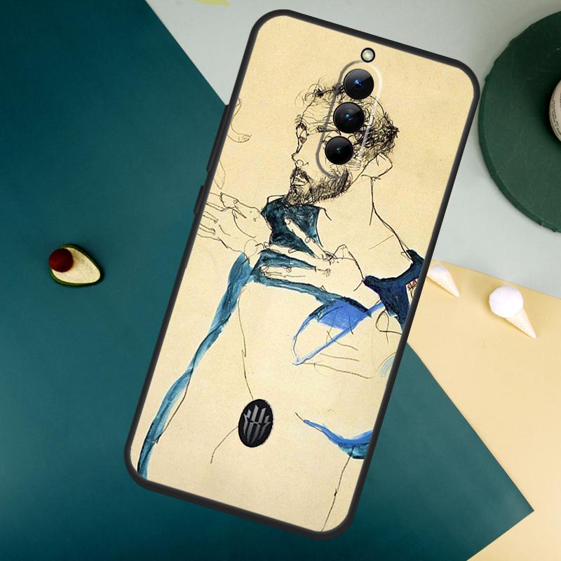 Egon Schiele For ZTE Nubia Red Magic 8 9 8S 9S 10S Pro Plus 10 Air 6S 7S 7 Pro Red Magic 11 Pro Plus Case